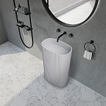 Раковина отдельностоящая ABBER Stein AS2502-H белая матовая-2