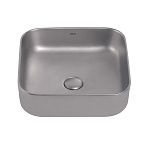 Раковина накладная ABBER Rechteck AC2211MS серебро матовое-2