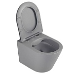 Унитаз ABBER Bequem AC1102MG подвесной серый матовый, безободковый-7