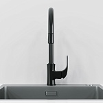 Смеситель для кухни LAPARET LISERA с выдвижным изливом BLACK N2042429LPT-2