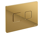 Кнопка ACCENTO SQUARE для AQUA пневматическая пластик золотой глянцевый-2