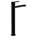 Смеситель для раковины высокий OLIVA черный-6