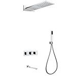Душевая система ABBER Daheim AF8253 скрытого монтажа с изливом, термостат, хром