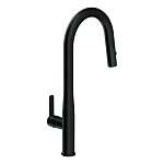 Смеситель для кухни OLIVA с выдвижным изливом черный-6