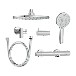 Душевая система OLIVA с термостатом хром-6