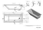 Ванна прямоугольная CREA 180*80-6