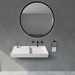 Раковина подвесная ABBER Stein AS2648 белая матовая-4