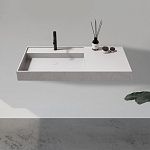 Раковина подвесная ABBER Stein AS2628 белая матовая-3