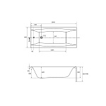 Ванна прямоугольная VIRGO 180*80-7