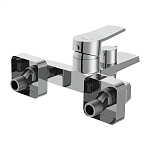 Смеситель для ванны CITY с лейкой хром-4