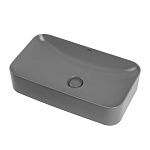 Раковина накладная ABBER Rechteck AC2204MG серая матовая-2