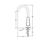 Смеситель для раковины LAPARET ALAMERA высокий N2016002LPT-7