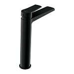 Смеситель для раковины высокий CITY черный-2