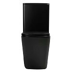 Унитаз ABBER Rechteck AC1210TMB компакт черный матовый, безободковый, смыв торнадо-5