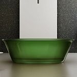 Прозрачная ванна ABBER Kristall AT9707Emerald зеленая