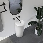 Раковина отдельностоящая ABBER Stein AS2506-H белая матовая-2