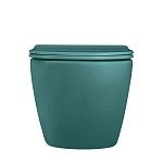 Унитаз ABBER Bequem AC1101MBG подвесной темно-зеленый матовый, безободковый-6