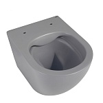 Унитаз ABBER Bequem AC1101MG подвесной серый матовый, безободковый-5