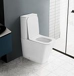 Унитаз ABBER Rechteck AC1210TMW компакт белый матовый, безободковый, смыв торнадо-4