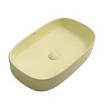 Раковина накладная ABBER Rechteck AC2209MY желтая матовая-4