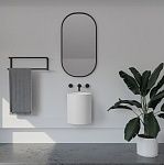 Раковина подвесная ABBER Stein AS2624 белая матовая-3