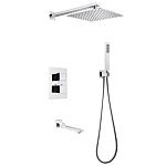 Душевая система ABBER Daheim AF8250 скрытого монтажа с изливом, термостат, хром
