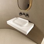 Раковина накладная ABBER Stein AS2602 белая матовая-4