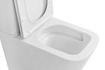 Унитаз ABBER Rechteck AC1210TMW компакт белый матовый, безободковый, смыв торнадо-9